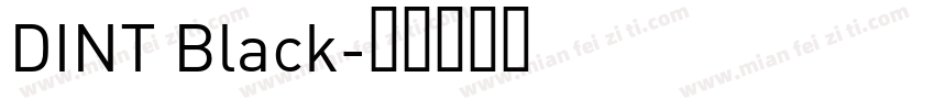 DINT Black字体转换